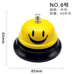 Chuông bấm nhiều màu mạ bóng chrome , chuông để bàn, chuông trò chơi, size 85mm