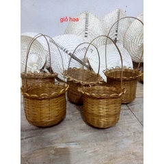 Đồ mây tre đan thủ công trang trí góc STEAM deco chợ quê  mầm non - tiểu học