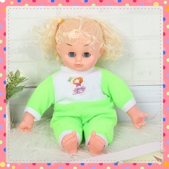Búp bê tóc vàng đồ chơi bé gái dễ thương phát nhạc 36 cm