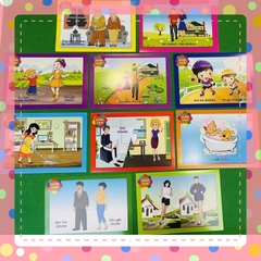 Bộ tranh trang trí lớp học  10 chủ đề A4 mầm non ( đơn giá 1 tập CĐ)