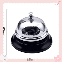 Chuông bấm nhiều màu mạ bóng chrome , chuông để bàn, chuông trò chơi, size 85mm
