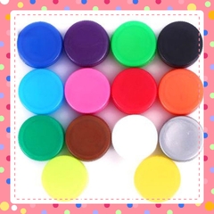 100 Nắp chai nhựa nhiều màu size 32mm - làm thủ công handmade  mầm non - tiểu học