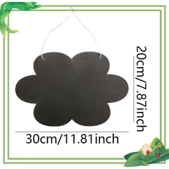 Bảng đen Steam treo tường bằng gỗ, hai mặt, bảng trưng bày trang trí, 30x20 cm