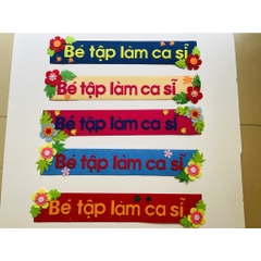 Tên góc Tiêu đề các góc chủ đề lớp học mầm non vải dạ nỉ