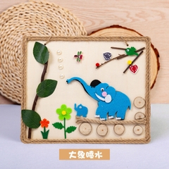 Tranh gỗ thủ công sáng tạo trang trí góc Steam. cho trẻ tạo hình Mầm non - Tiểu học