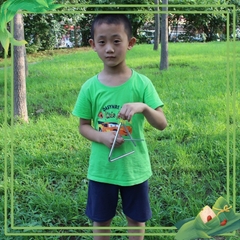 Kẻng tam giác, nkangr âm nhạc, nhạc cụ gõ loại to 150mm cho bé, nhạc cụ TRIANGLE
