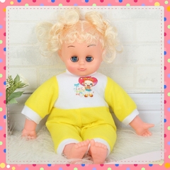 Búp bê tóc vàng đồ chơi bé gái dễ thương phát nhạc 36 cm