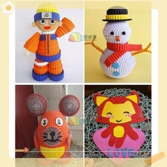 Giấy bìa cứng lượn sóng làm handmade làm thủ công- Steam ( set 2 tờ)
