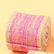 Ruy băng vải bố phụ kiện trang trí hanmade, decor  Màu sắc: Nâu vintage thủ công mầm non