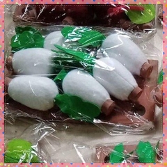 Vỉ các loại rau củ quả làm thủ công chất liệu vải nỉ đồ dùng mầm non