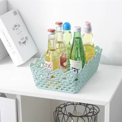 Giỏ hoa nhựa, sọt rác để bàn tròn, chữ nhật, vuông nhiều cỡ - Songlong