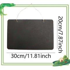 Bảng đen Steam treo tường bằng gỗ, hai mặt, bảng trưng bày trang trí, 30x20 cm