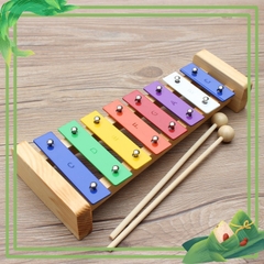 Đàn mộc cầm xylophone Giscoo hợp kim nhôm, tiếng vang, 8 nốt KÍCH THÍCH TƯ DUY ÂM NHẠC
