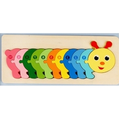 Đồ chơi gỗ tranh ghép hình -  xếp hình 3D cho trẻ  giáo dục sớm giáo dục trẻ bằng gỗ lắp ráp