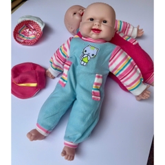 Búp bê sơ sinh đáng yêu búp bê biết cười 50cm thân mềm đồ chơimầm non