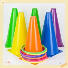 Chóp Vận Động tập luyện kỹ năng18cm, 23cm, 38cm vòng ném cổ chai, trò chơi vận động