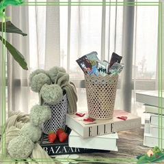Giỏ nhựa hoa văn đựng đồ họa tiết sao cỡ lớn, bé các màu 3080-3079 Song Long