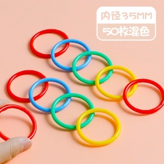 Gói 10/50 khoen nhựa móc khóa nhiều màu 15 - 35mm khoen gài phụ kiện làm sách vải mầm non