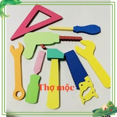 Bộ đồ nghề xốp làm bằng thủ công mầm non ( chủ đề nghề nghiệp)