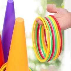 Chóp Vận Động tập luyện kỹ năng18cm, 23cm, 38cm vòng ném cổ chai, trò chơi vận động
