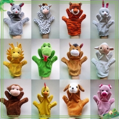 Con rối bàn tay kể chuyện hình động vật  , an toàn cho bé yêu ( rối kể chuyện mầm non)