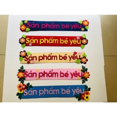 Tên góc Tiêu đề các góc chủ đề lớp học mầm non vải dạ nỉ