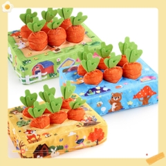 Đồ chơi vải “Nhổ cà rốt ” giáo dục sớm phát triển kỹ năng - tư duy sớm cho trẻ mầm non