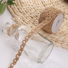 Cuộn vải lanh ren đay nghệ thuật 5 mét 1 cuộn deco trang trí làm STEAM