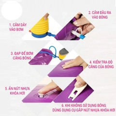 Bóng Tập YOGA Cao Cấp Chống Nổ, Banh Yoga Giãn Cơ Tập Size 75CM  ( Tặng bơm bóng )-Bóng Trơn