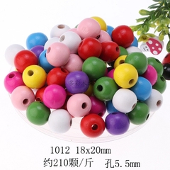 Hạt gỗ xâu vòng -  xâu hạt nhiều màu làm Hanmade thủ công nhiều kích thước mầm non