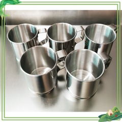 Ca uống nước inox 7cm có quai Inox 304 dùng cho trường học mầm non - tiểu học