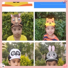 Mũ con vật vải dạ nỉ, mũ múa, đóng kịch kể truyện trẻ mầm non - tiểu học