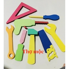 Bộ đồ nghề xốp làm bằng thủ công mầm non ( chủ đề nghề nghiệp)