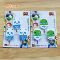 Móc siêu dính treo dán tường hình nghộ nghĩnh mầm non siêu chịu lực