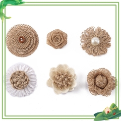 Nơ Vải bố handmade trang trí quà tặng lễ hội, Steam mầm non ( Combo 5 cái)