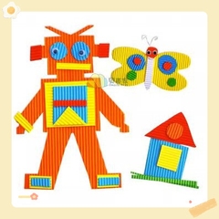 Giấy bìa cứng lượn sóng làm handmade làm thủ công- Steam ( set 2 tờ)
