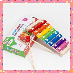 Đàn Xylophone 8 thanh - Đàn Gõ Nhạc cho bé - Đồ chơi Gỗ đàn gõ nhạc -  giúp bé kích thích phát triển giác quan