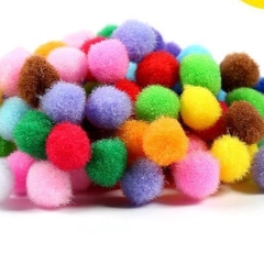 Hạt pom pom làm thủ công Hanmade - Steam trang trí mầm non