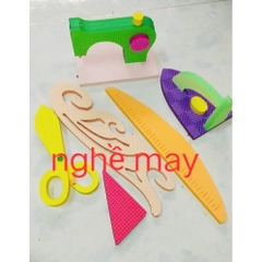 Bộ đồ nghề xốp làm bằng thủ công mầm non ( chủ đề nghề nghiệp)
