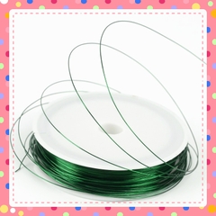 dây thép 50m mỏng, kẽm xi mềm, kẽm màu làm hoa giả, hoa len, hoa giấy, cây kim tiền0.4mm