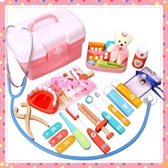 Đồ Chơi Bác Sĩ Bằng Gỗ cao cấp 25 chi tiết làm quà tặng cho bé giáo dục sớm cho trẻ