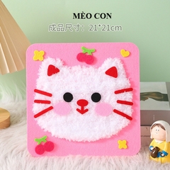 Tranh len thủ công  sáng tạo nhiều mẫu steam- đồ dùng mầm non