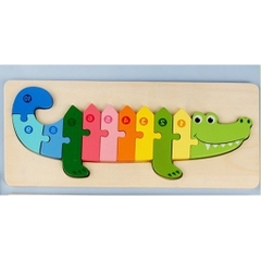 Đồ chơi gỗ tranh ghép hình -  xếp hình 3D cho trẻ  giáo dục sớm giáo dục trẻ bằng gỗ lắp ráp