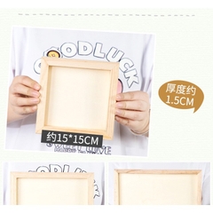 Khung ảnh Vintage khung tranh không kính bằng gỗ thông trang trí STEAM mầm non tiểu học