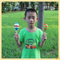 Lục lạc gỗ - Xúc xắc bầu dài loại to dài 20cm ( Giáo cụ âm nhạc) đồ dùng mầm non