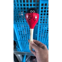 Lục lạc gỗ - Xúc xắc bầu dài loại to dài 20cm ( Giáo cụ âm nhạc) đồ dùng mầm non
