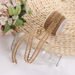 Cuộn vải lanh ren đay nghệ thuật 5 mét 1 cuộn deco trang trí làm STEAM