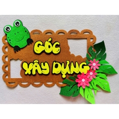 Khẩu hiệu, tiêu đề các góc chủ đề thủ công trang trí lớp học mầm non - tiểu học