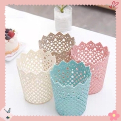 Giỏ hoa nhựa, sọt rác để bàn tròn, chữ nhật, vuông nhiều cỡ - Songlong
