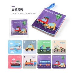 Sách vải  kích thích thị giác với nhiều chủ đề bằng tiếng anh giúp bé vừa học vừa chơi